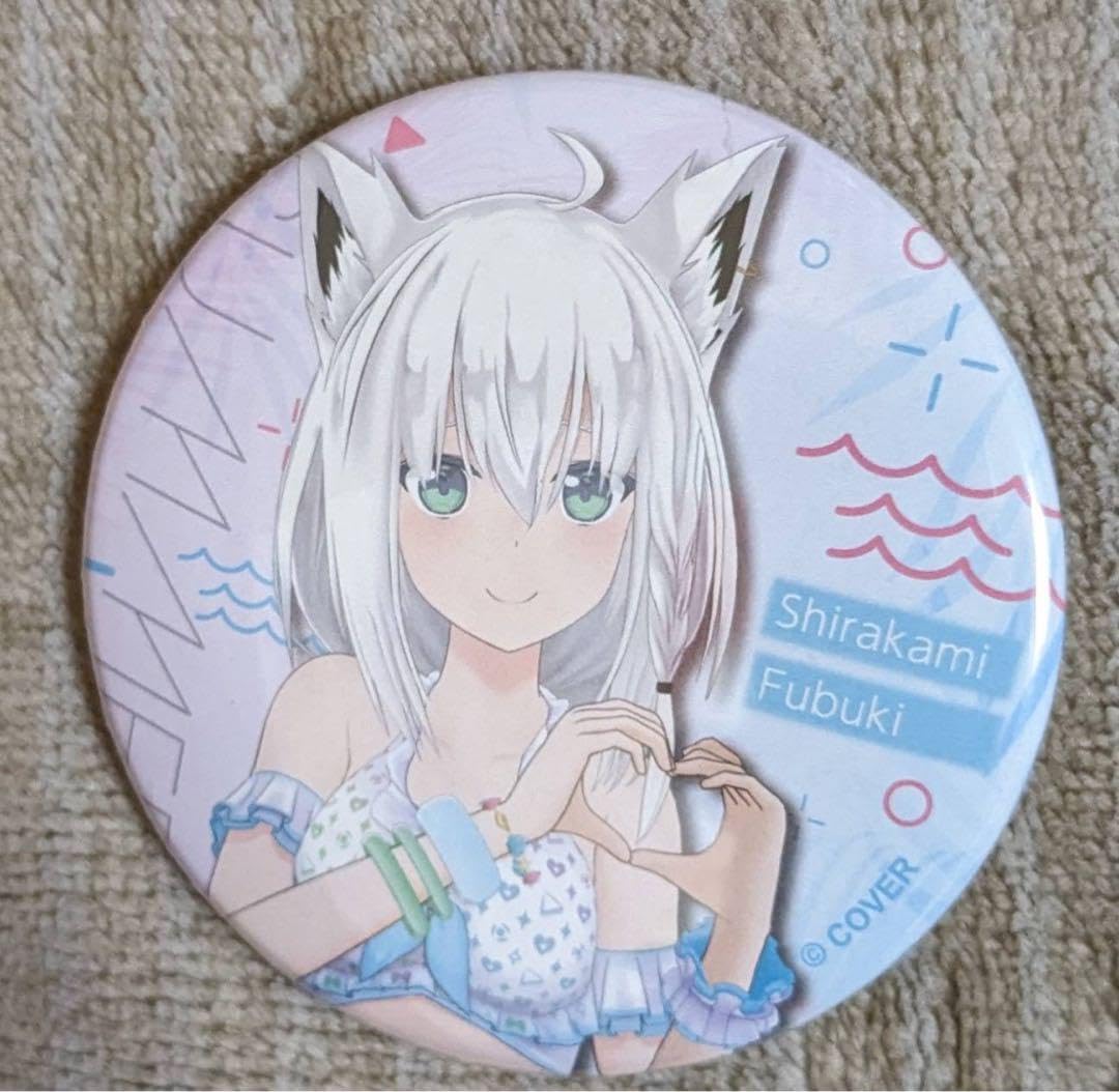 Amazon.co.jp: ホロ ライブ シャイニーウェーブ 白上フブキ 缶バッジ